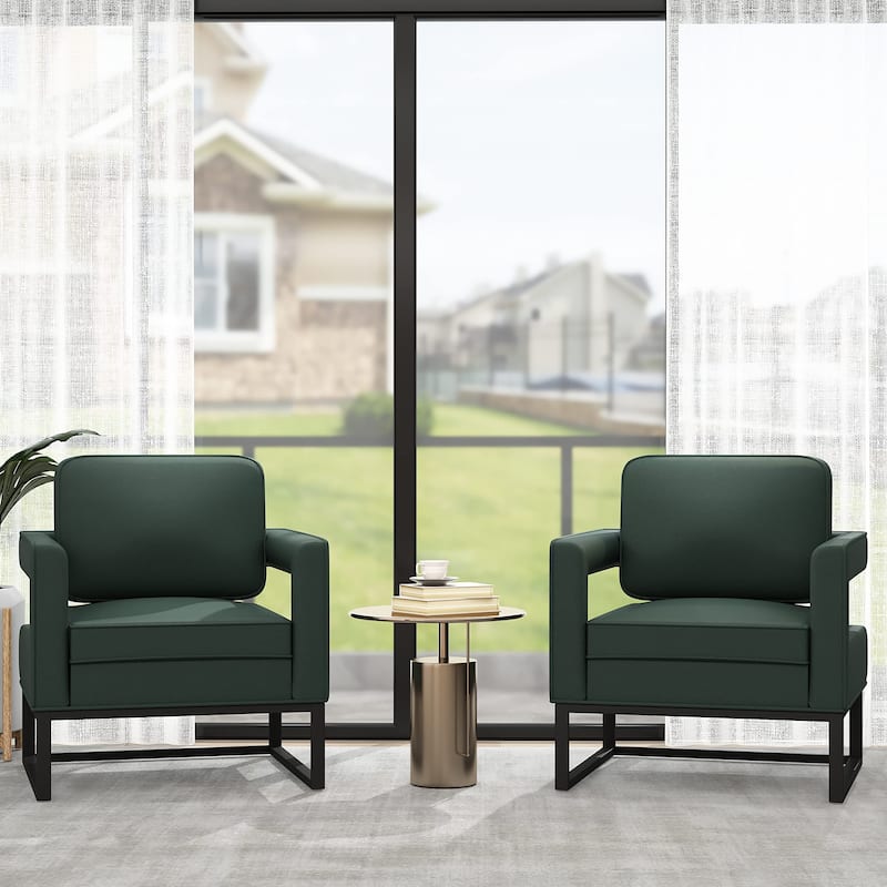 Modern Arm Accent Chair, Mid Century Living Room Chair Upholstered Lounge Chair