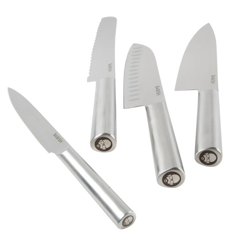 Babish 5 Piece 1.4116 German Steel Magnetic Knife Block Set