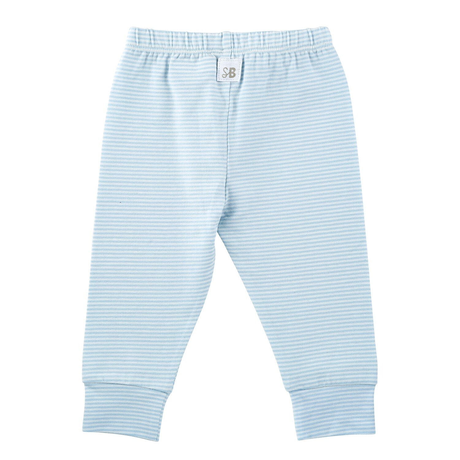 light blue and white striped pants