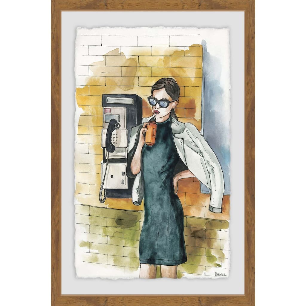 Large Canvas Wall Art 24" Retro Painting Print - Modern Home Decor, Custom Wall Canvas