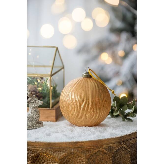 D3.9" Glass Decorative Hanging Ball Christmas Tree Ornaments