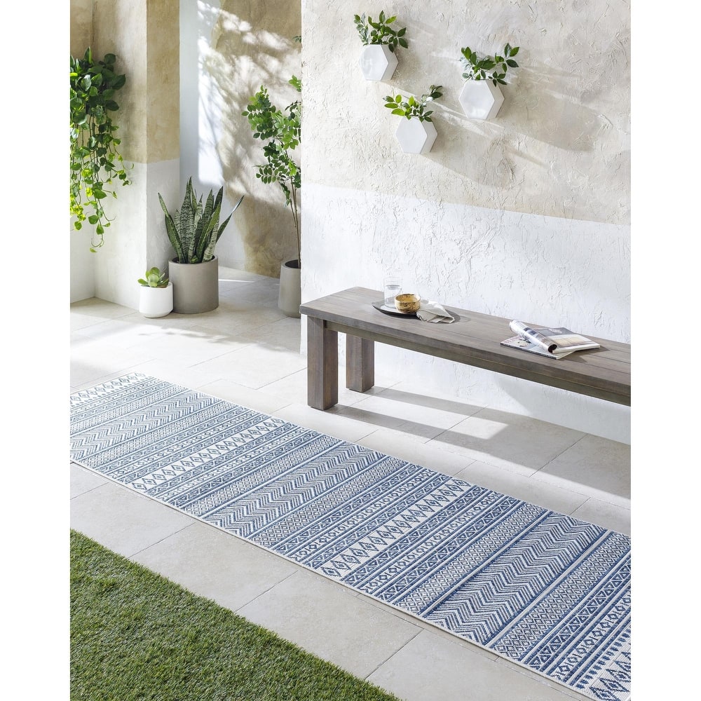 Livabliss Eagean Moroccan Indoor/Outdoor Area Rug