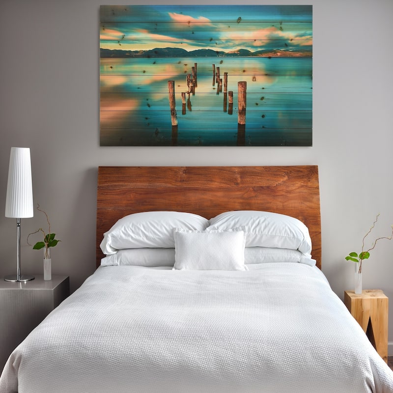"Evening Light" Arte de Legno Digital Print on Solid Wood Wall Art