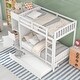 preview thumbnail 3 of 7, Easy to Assemble Twin Size Bunk Bed with Trundle and Attached Multifunctional Locker,3 Beds in 1