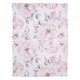 preview thumbnail 3 of 4, Lambs & Ivy Botanical Baby Watercolor Floral Pink Fleece Baby Blanket
