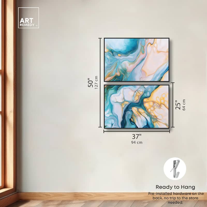 Visions Pastel III Canvas Set of 2 by Art Remedy