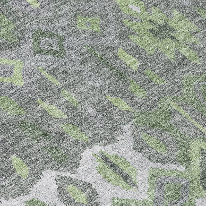 Machine Washable Indoor/ Outdoor Boho Moroccan Chantille Rug