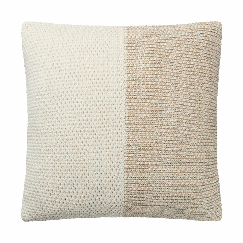 Southern Tide Pawley's Island Square Tan Dec Pillow - Square Pillow - Tan