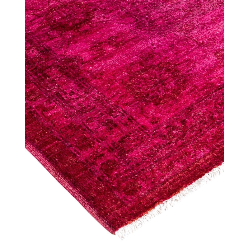 Vibrance, One-of-a-Kind Hand-Knotted Area Rug - Pink, 8' 3" x 10' 1" - 8' 3" x 10' 1"