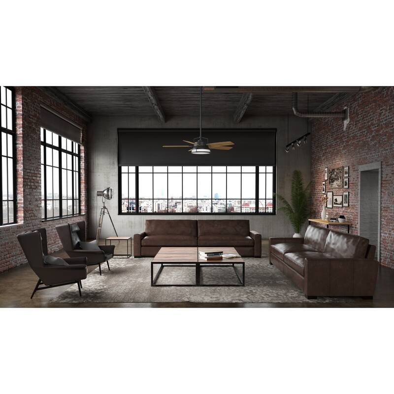 Casablanca 56" Caneel Bay Outdoor Ceiling Fan w/LED Light, Wall Control - Nautical, Industrial, Droop-Free Blades!