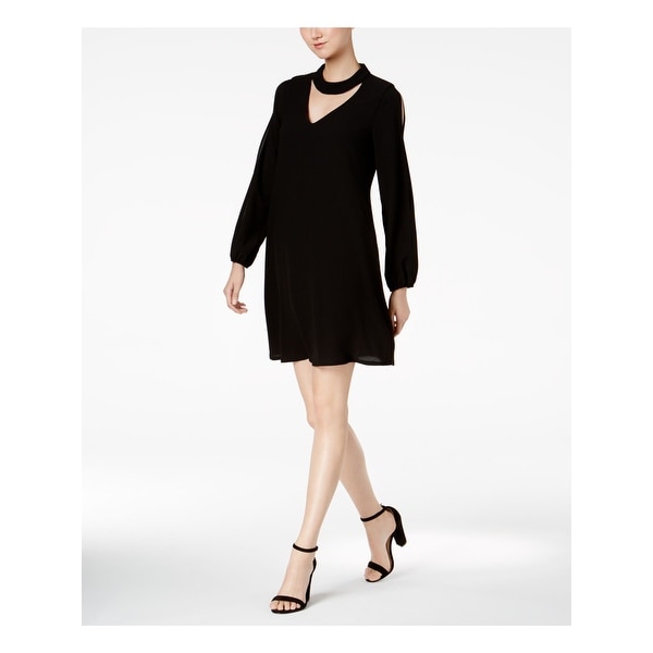 black shift cocktail dress