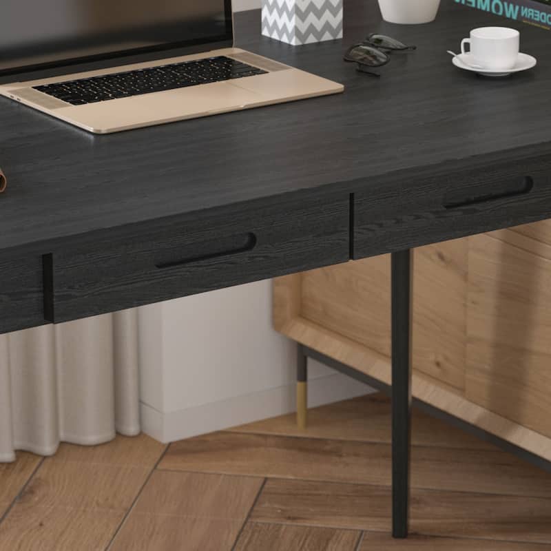 39.4"W Study Desk Writing Desk Simple