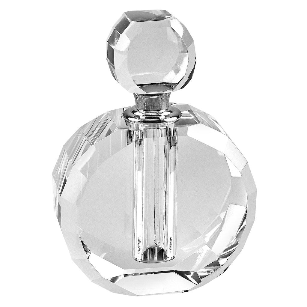 Hand Crafted Crystal Round Perfume Bottle