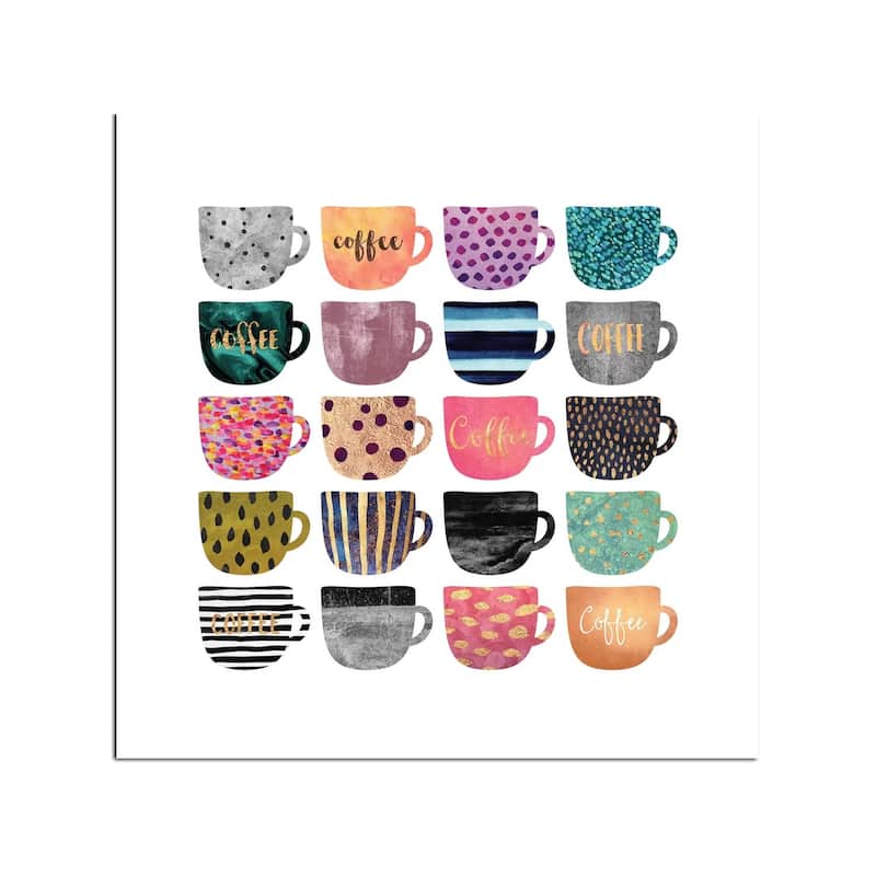 Pretty Coffee Cups Fine Art by Elisabeth Fredriksson - Multi