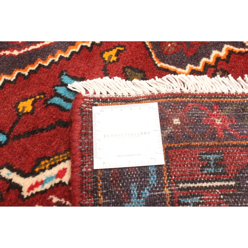 ECARPETGALLERY Hand-knotted Andelz Red Wool Rug - 4'1 x 6'1