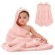 preview thumbnail 30 of 83, Comfy Cubs Hooded Baby Towels - 6 Layer, 100% Muslin Cotton - Large 32 x 32 Inch Lace - Pack of 2
