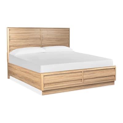 Magnussen Home Brentwood Heights Provincial Brown Panel Storage Bed