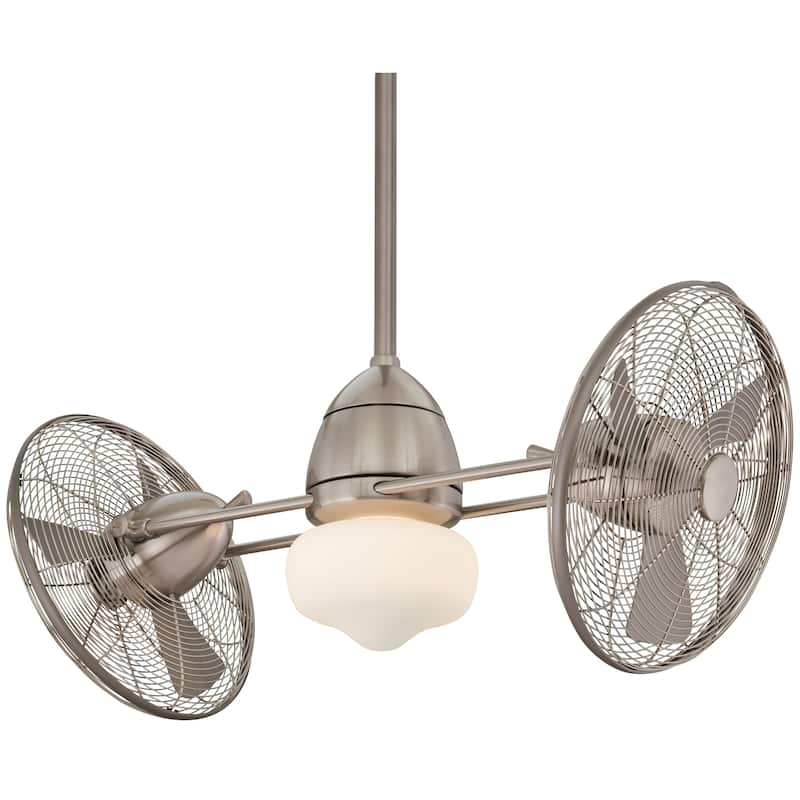 Minka Aire Gryo Wet Brushed Nickel 6 Blade Fan LED Light Kit - Brushed Nickel Wet