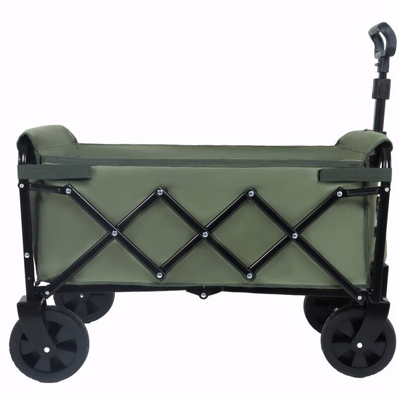 Expandable Dual-Layer Utility Wagon - 100% Extra Space for Convenient Storage