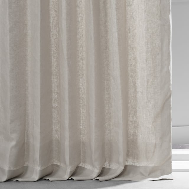 Exclusive Fabrics French Linen Lined Curtain Panel (1 Panel)