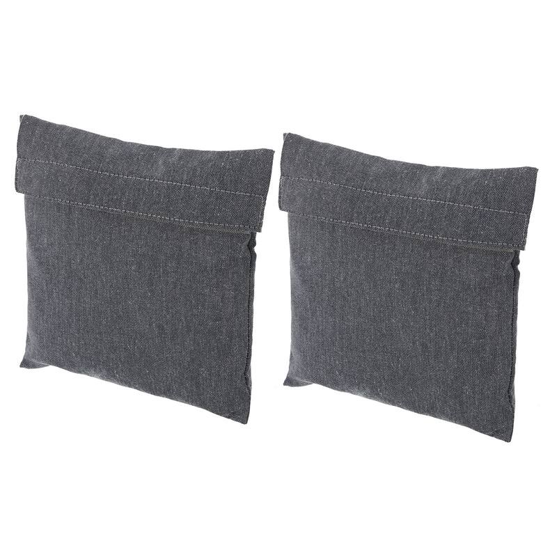2Pcs 7"x7" Reusable Washable Polyester Snack Bag Sandwich Bag