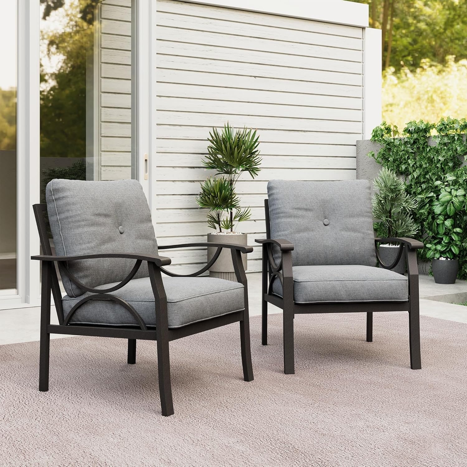 All Weather 2 Pieces Outdoor Single Sofa