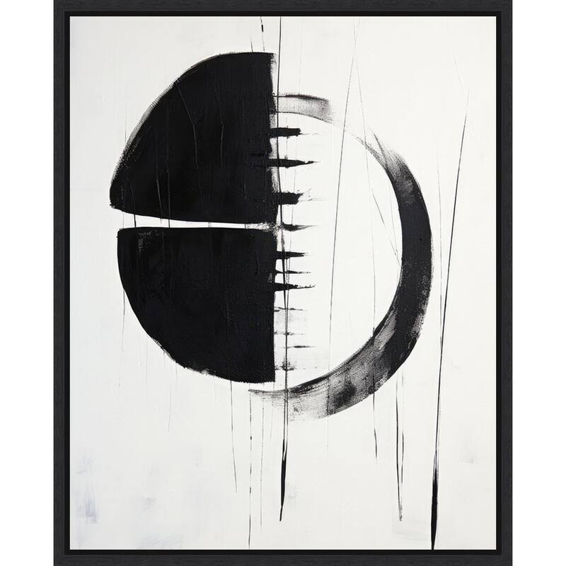 Graphite Garden by Irena Orlov Framed Canvas Wall Art Print