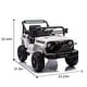 preview thumbnail 41 of 98, Christmas Gift 12V Ride-On Truck for Kids, Remote Control, Educational Features, Bluetooth White