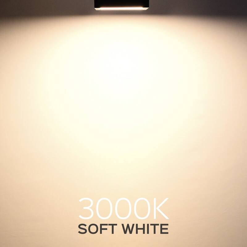 Luxrite 4 Inch Square Surface Mount LED Ceiling Light, 10W, 600 Lumens, Dimmable, Wet Rated, Energy Star, Nickel Finish