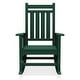 preview thumbnail 1 of 6, Modern High-Back Rocking Adirondack Chair All Weather Hunter Green