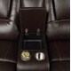 preview thumbnail 10 of 8, Hong Kong Transitional Style Power Reclining & USB Port Charger Sectional Made with Wood