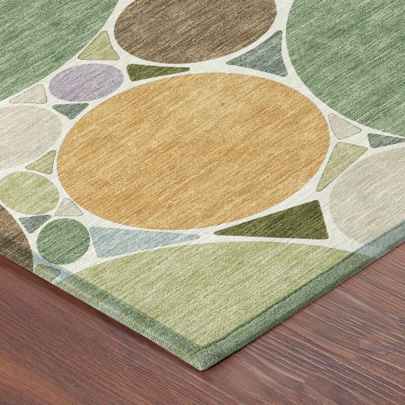 Machine Washable Indoor/ Outdoor Contemporary Rowan Chantille Rug