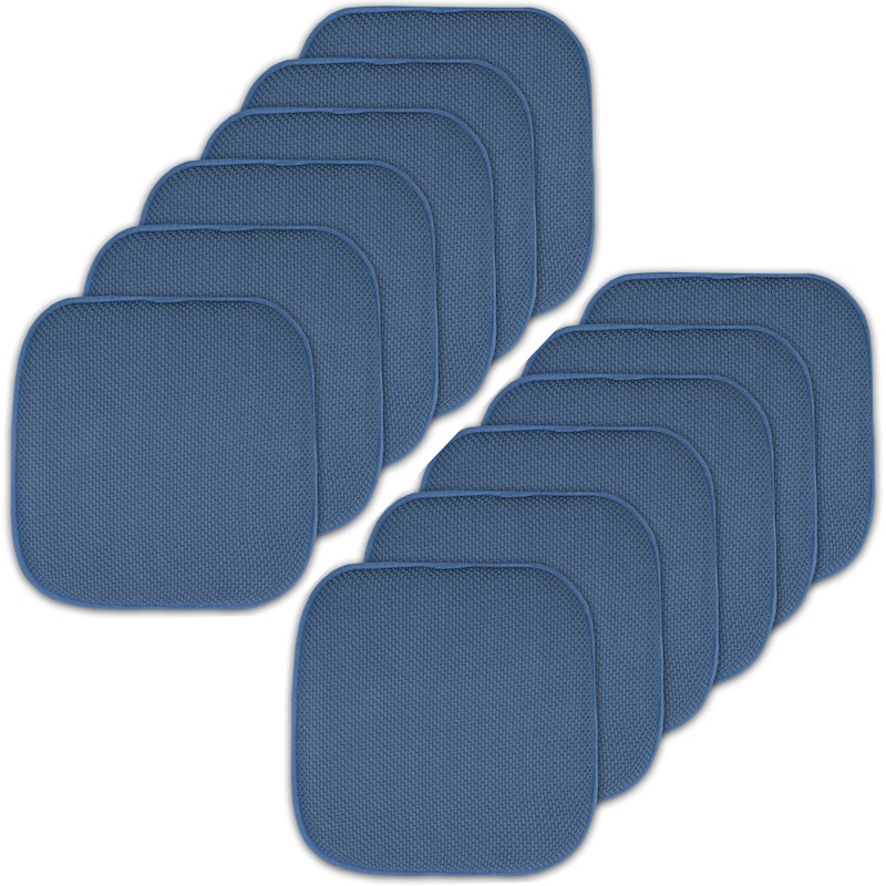16-in. Square Non-slip Memory Foam Seat Cushions (2 OR 4)