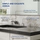 preview thumbnail 33 of 34, Double Handle Waterfall Bathroom Faucet with Pop-up Drain,Widespread 3 Hole Bathroom Sink Faucet