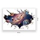 preview thumbnail 6 of 4, Walplus Solar System 3D View Wall Sticker Peel and Stick Nursery Decor