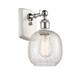 Option White and Polished Chrome / Clear Crackle