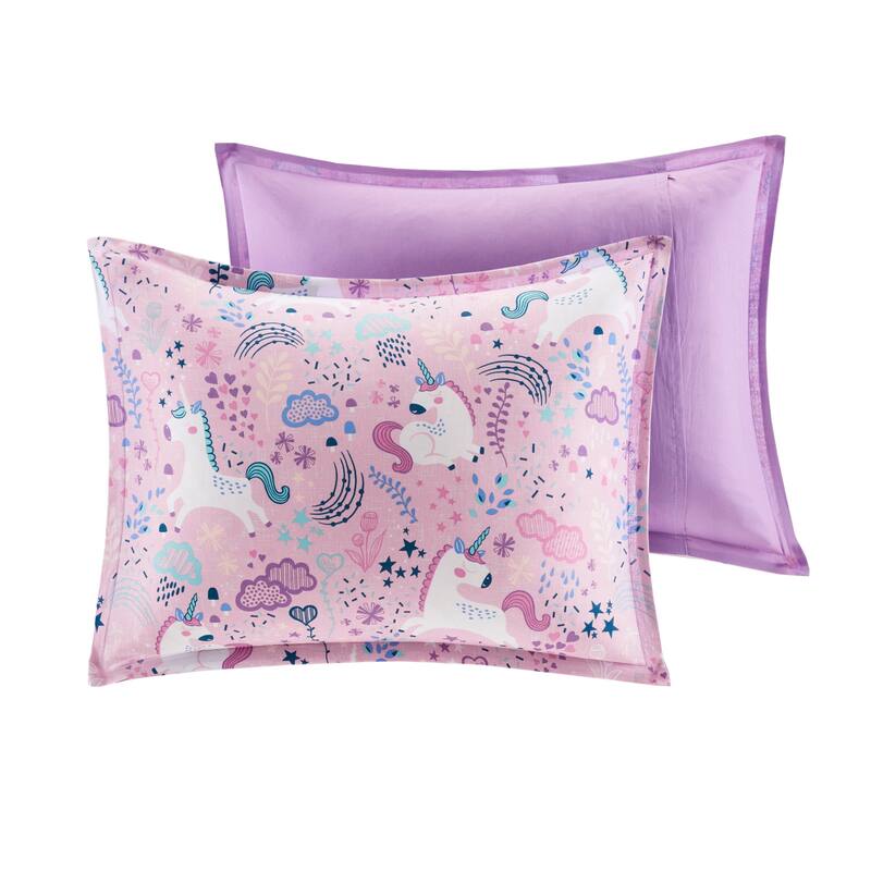Intelligent Design Kids Ella Unicorn Cotton Duvet Cover Set