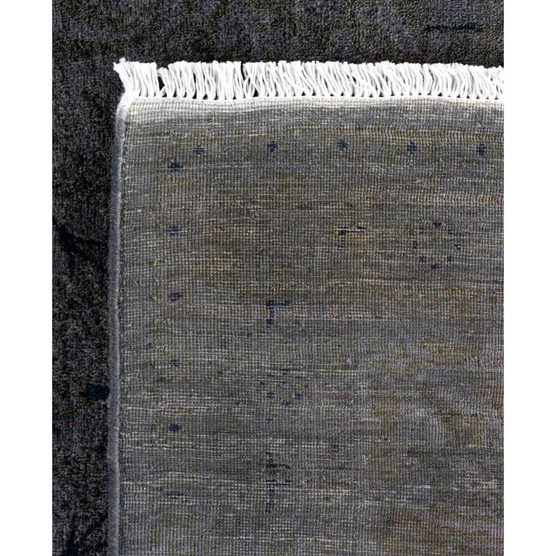 Overdyed One-of-a-Kind Hand-Knotted Area Rug - Black - 8' 2" x 10' 2"
