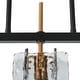 preview thumbnail 11 of 17, Kasy Modern 3-Light Textured Glass Chandelier Kitchen Island Lights for Dining Room - W 24.8" x D 4.7" x H 10.2"