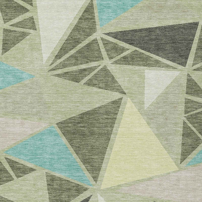 HomeRoots Geometric Transitional Rectangle Outdoor Rug