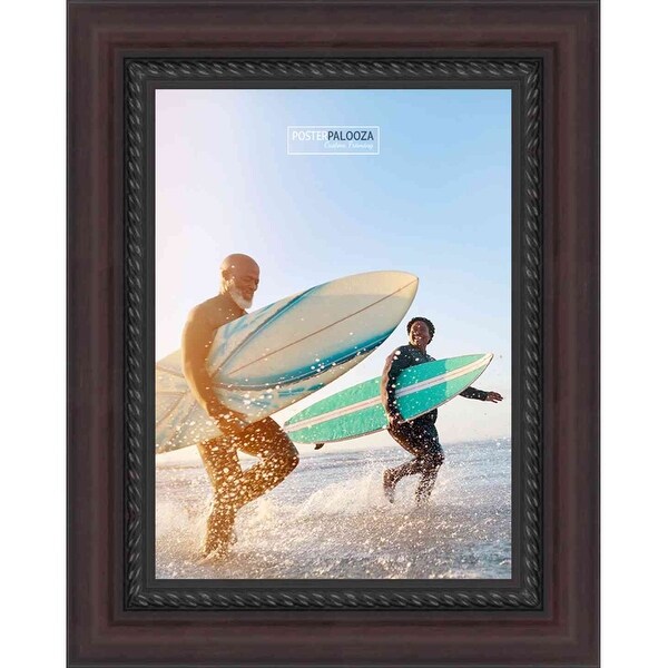 17x11 Traditional Mahogany Complete Wood Picture Frame with UV