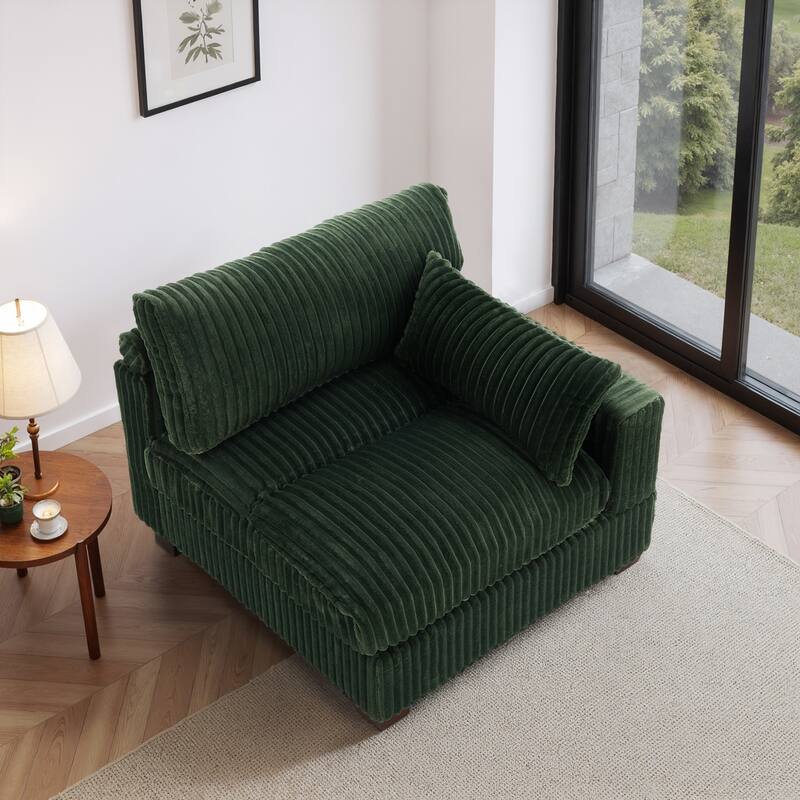 Plush Faux Fur Accent Sofa Chair