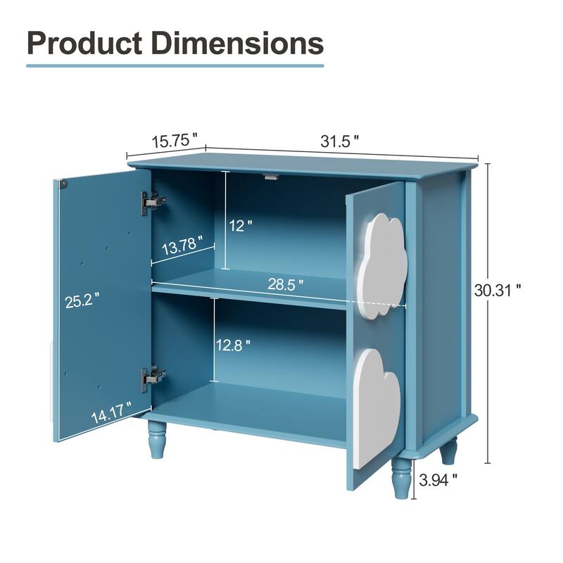 Sideboard Buffet Cabinet Kitchen Cabinet With Removable Shelves