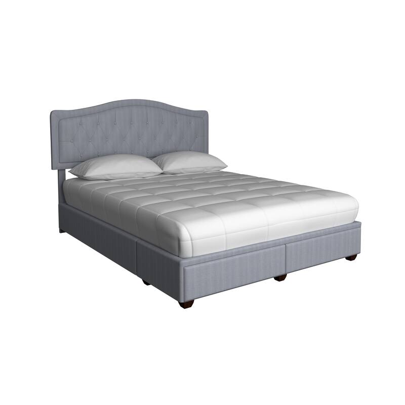 Queen Upholstered Storage Bed with Drawers