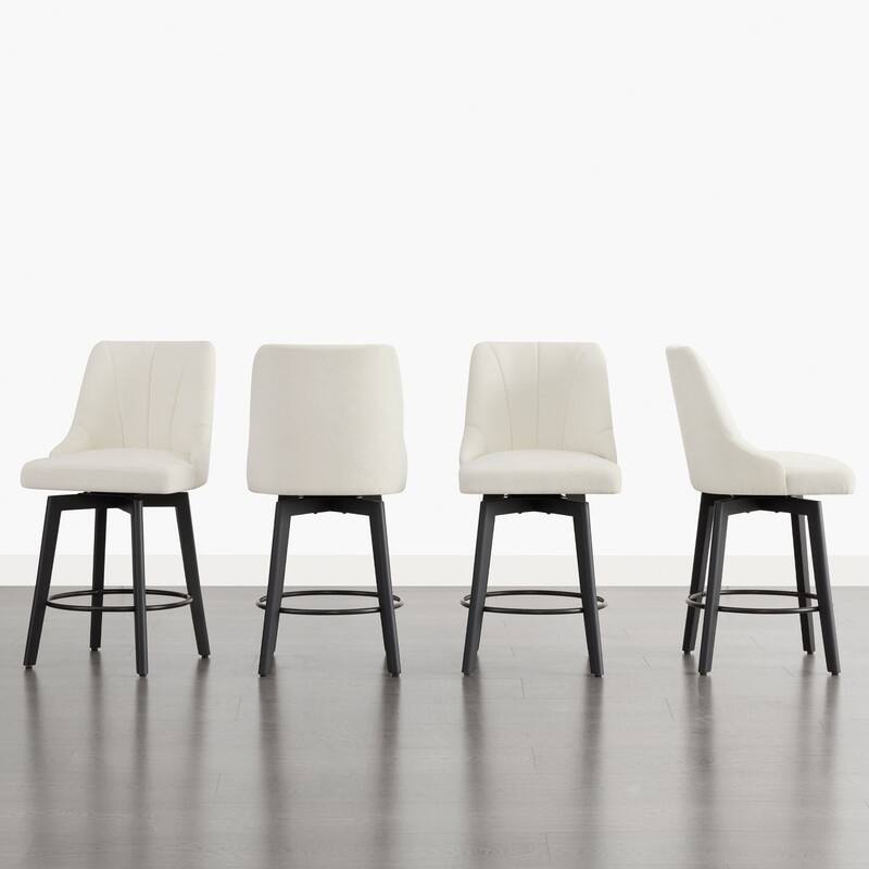 Spruce & Spring Modern Swivel Counter Height Bar Stool