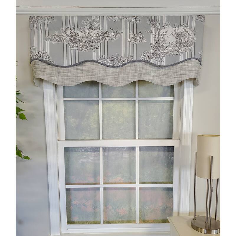 French Tableau Glory Valance - Silver