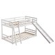 preview thumbnail 5 of 13, Elevated Cross Guard Rail With Slide Twin Pine Wooden Bed