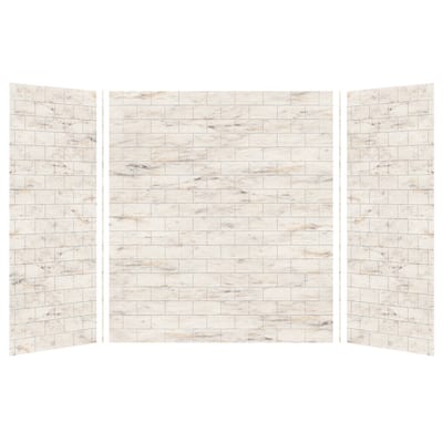 Transolid SWK603672 SaraMar 60" W x 36" D x 72" H Three Panel Shower