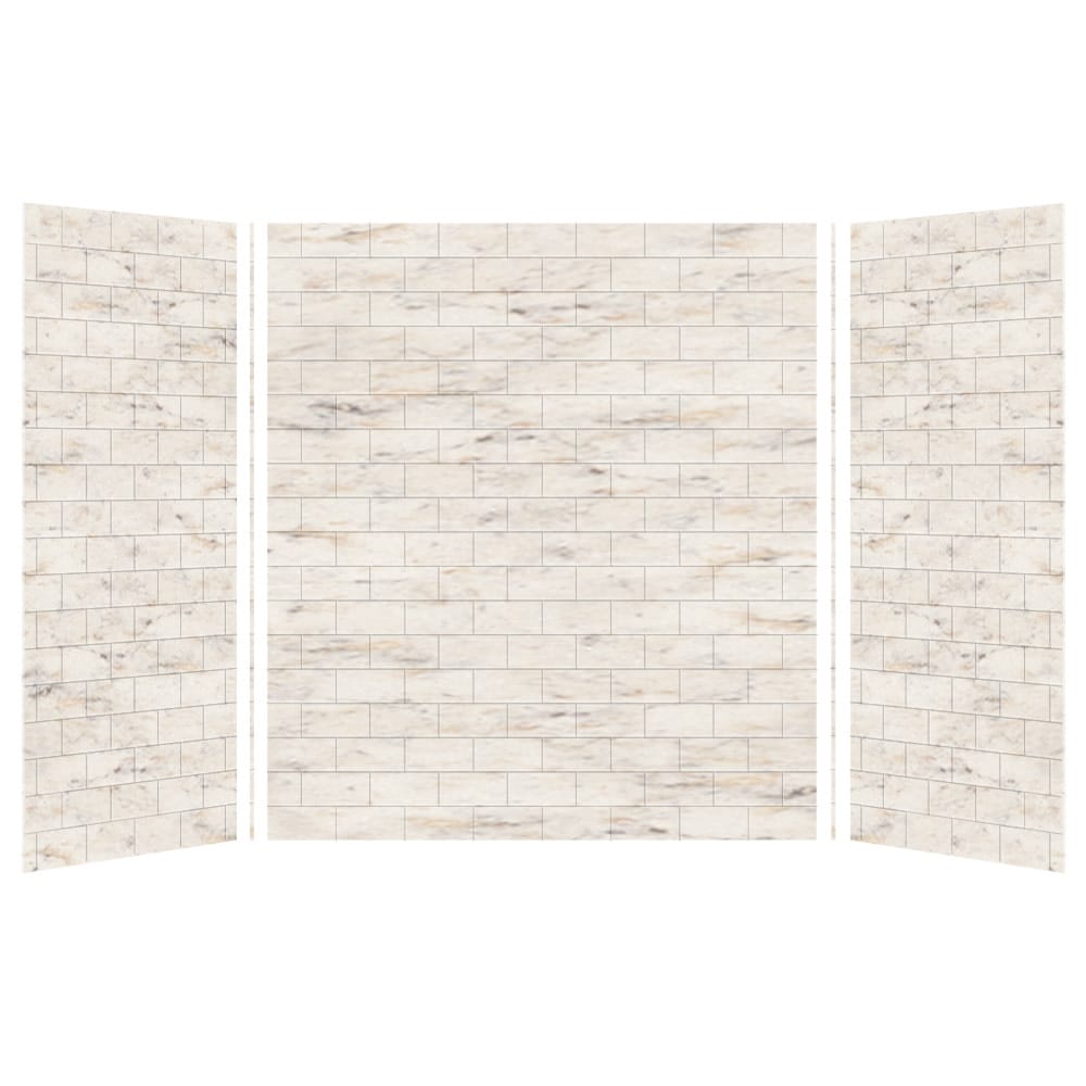 Transolid SWK603672 SaraMar 60" W x 36" D x 72" H Three Panel Shower