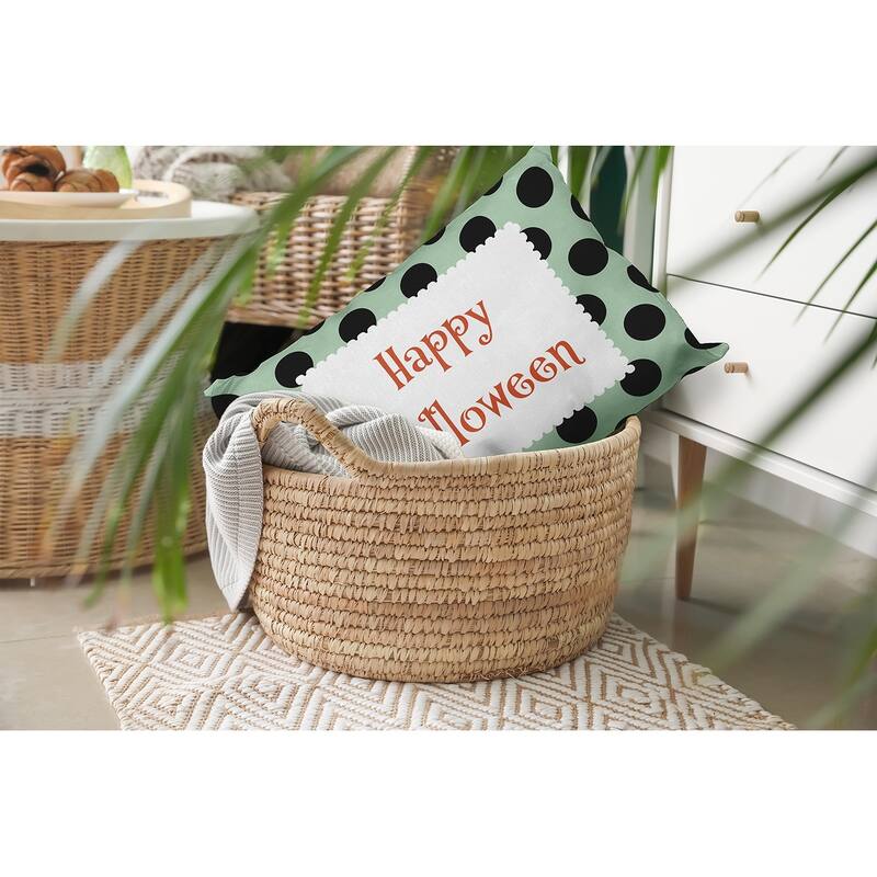 Halloween Happy Halloween Dots Accent Pillow